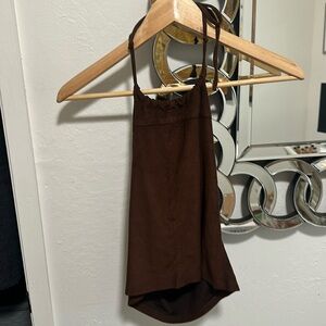 Low Back Suade halter top